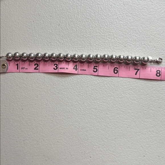 Tiffany - Authentic Sterling Silver 10mm Ball Bead Chain Bracelet with Pouch - Picture 6 of 6